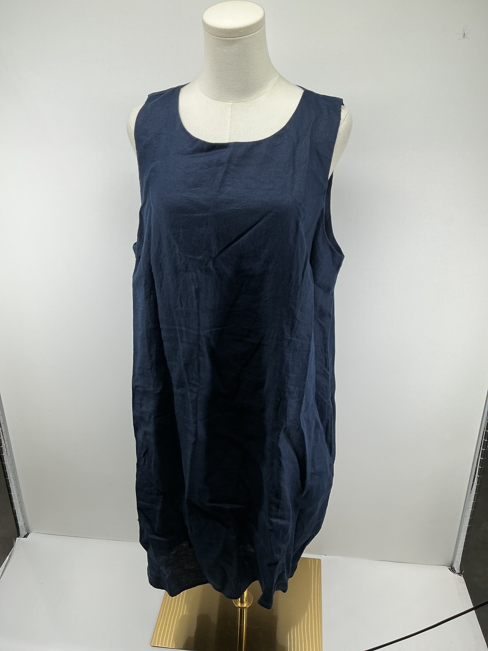 100% European Linen Tank Mini Dress